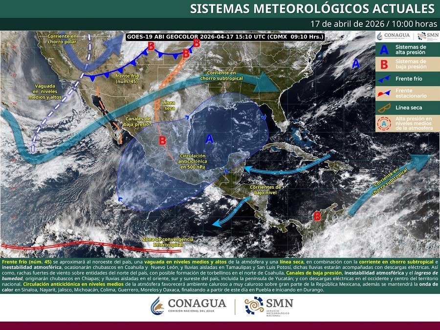 Clima actual en México