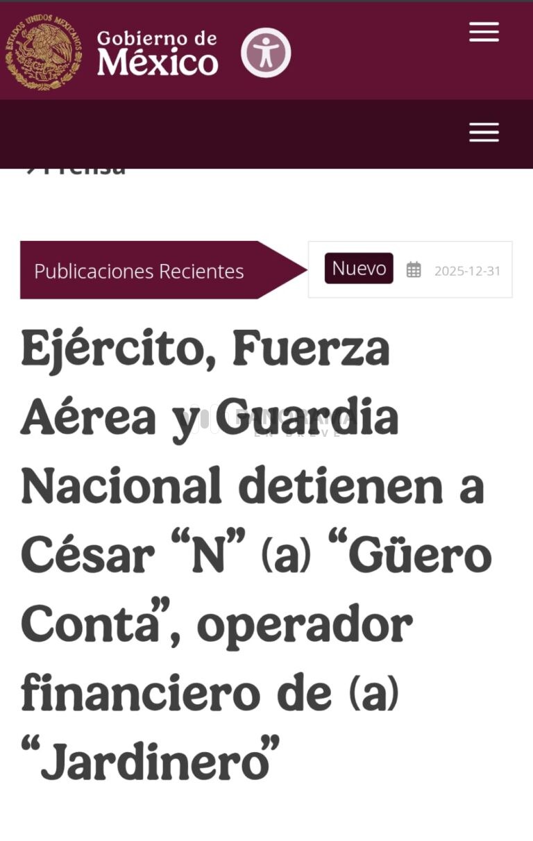 Detención a el jardinero
