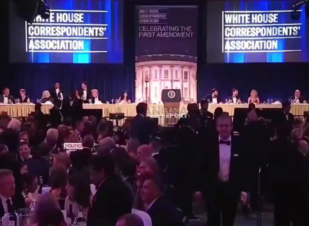 Evento de corresponsales con Donald Trump.