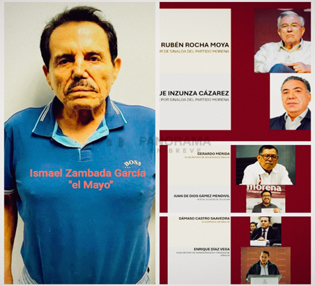 En la acusación figuran nombres clave del aparato gubernamental sinaloense: el senador Enrique Inzunza Cazarez; el exsecretario Enrique Díaz Vega; el fiscal adjunto Damaso Castro Zaavedra; y exmandos de seguridad como Gerardo Mérida Sánchez, de acuerdo con los Estados Unidos.