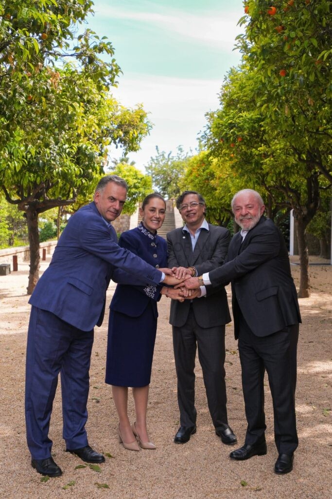 Lula, Sheinbaum, Orsi, Petro