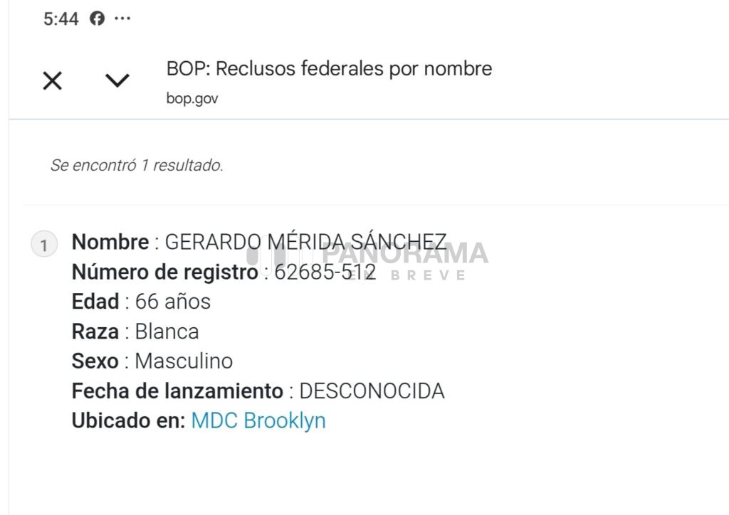 Gerardo Mérida Sánchez, ingresó a Estados Unidos desde Hermosillo, Sonora, el pasado 11 de mayo