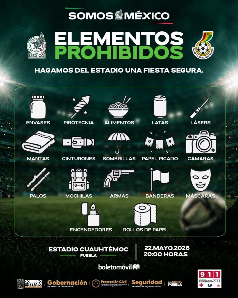 La ciudad de Puebla comenzó a vivir el ambiente del mundial con la llegada de la Selección Mexicana al Estadio Cuauhtémoc para disputar el partido amistoso frente a Ghana.