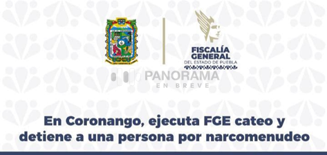 La Fiscalía General del Estado de Puebla llevó a cabo un cateo en un inmueble ubicado en la colonia Misiones de San Francisco