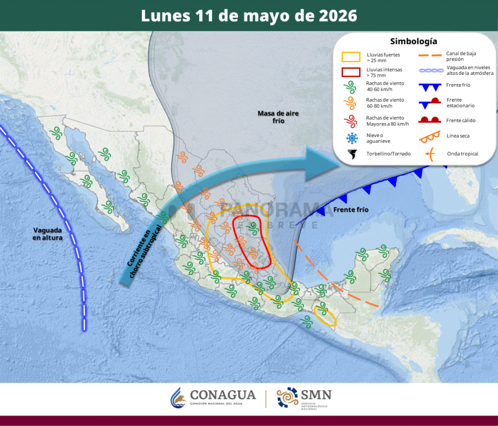 Frente Frío número 50 cambiará el clima en varios estados