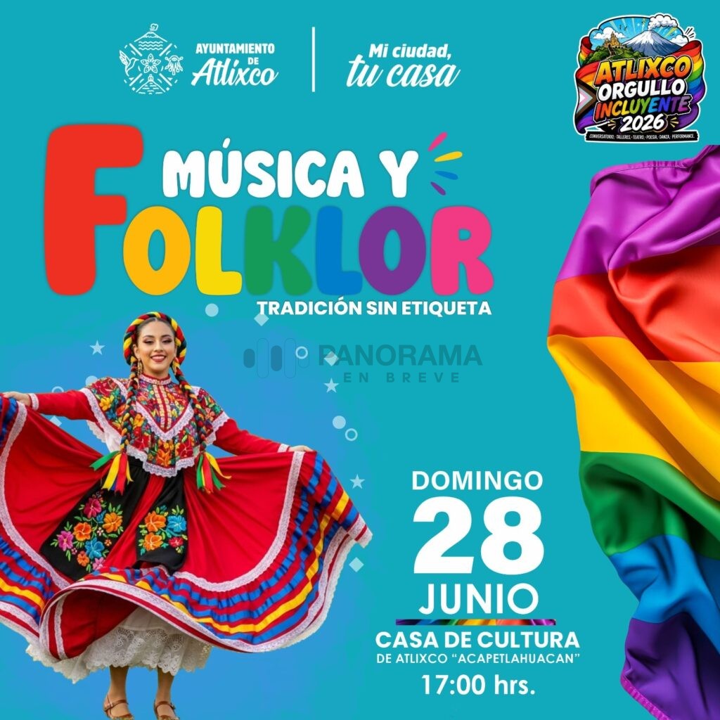 En el marco del Día Internacional del Orgullo LGBTQIA+ el Ayuntamiento de Atlixco a través de la dirección de Arte y Cultura presentó la agenda de actividades de “Atlixco Orgullo Incluyente 2026”.