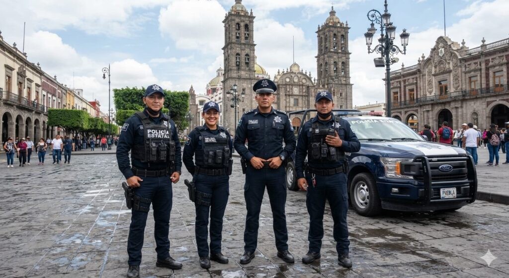 La Comisión de Seguridad y Justicia del Cabildo, presidida por Georgina Ruiz Toledo, presentó el calendario de actividades para agosto "Mes de las y los Policías de la Ciudad de Puebla".