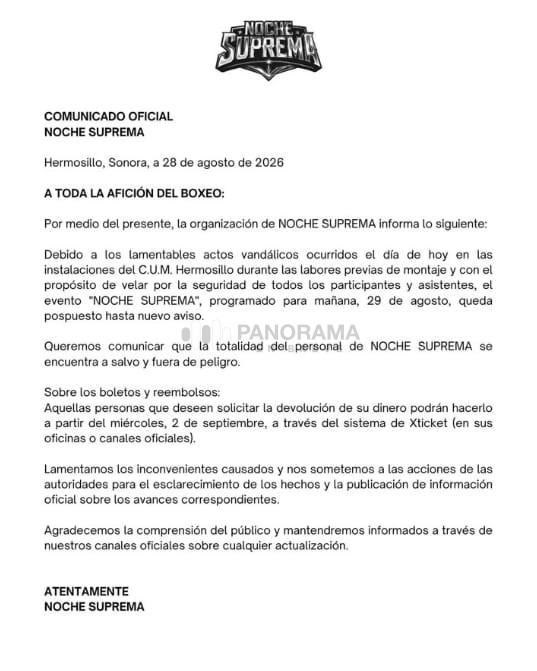 La FGJES mantiene abierta la investigación por la agresión registrada el viernes 28 de agosto contra instalaciones deportivas del Centro de Usos Múltiples (CUM) de Hermosillo.