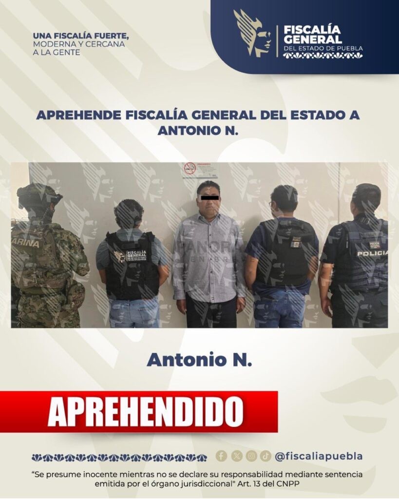 El secretario de Seguridad Pública de Atlixco, Antonio Hernández Pacheco, fue detenido la tarde del viernes 14 de agosto sobre la autopista Vía Atlixcáyotl.