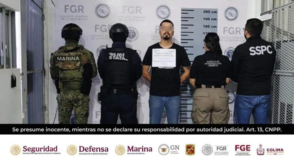Oswaldo Rafael “N”, alias “Baldo”, señalado por las autoridades como presunto operador regional del Cártel Jalisco Nueva Generación (CJNG), fue detenido en el municipio de Cuauhtémoc, Colima.