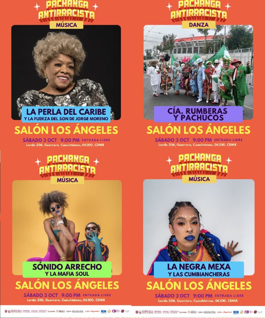 Ya llega la Pachanga! El próximo sábado 3 de octubre comienza la quinta edición del Festival Pachanga Antirracista con una duración de tres semanas.