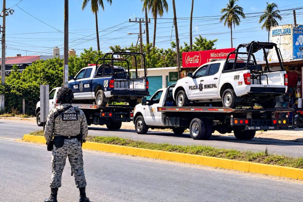 El secretario de Seguridad Pública de Coyuca de Benítez, Mario Arturo Castillo Ramos, fue detenido este jueves junto con elementos de la Policía Municipal.