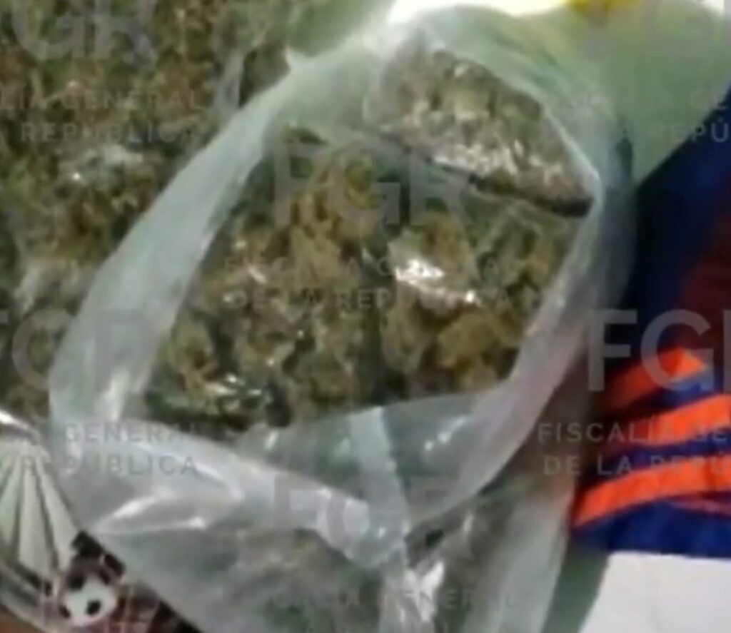 Armas largas, cartuchos, cargadores, inhibidores de señal, ropa táctica, un dron y dosis de droga forman parte de lo asegurado durante los cateos realizados en La Esperanza, Puebla.