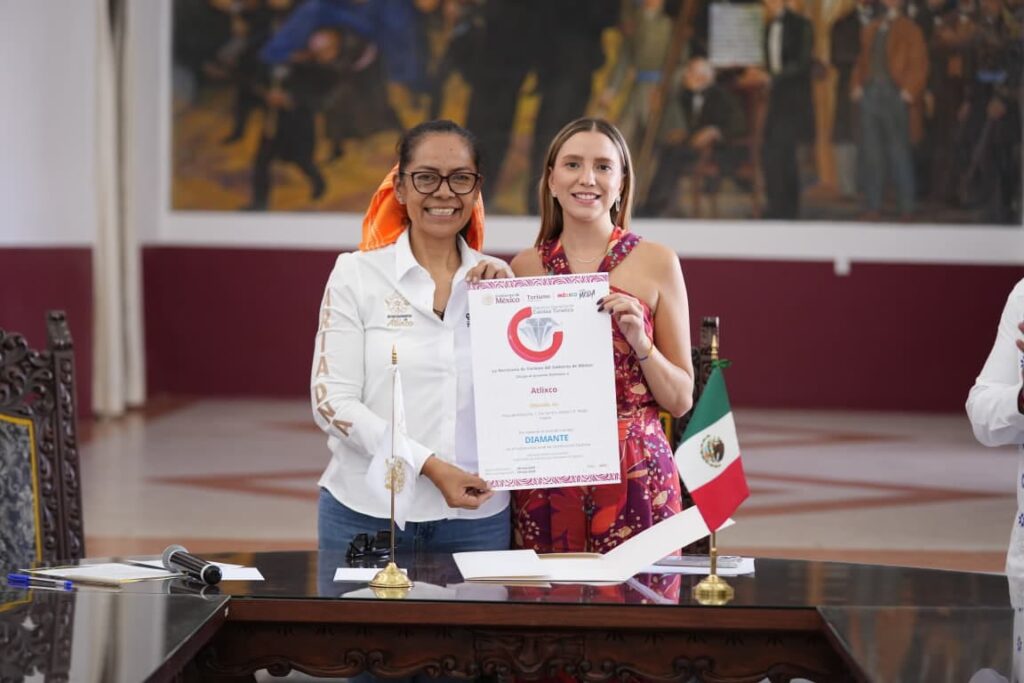 Atlixco fortalece su actividad turística y consolida su posicionamiento como destino nacional e internacional con la obtención del Distintivo Nacional de Calidad Turística Nivel Diamante.